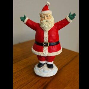 RARE VINTAGE SANTA CAR BOBBLEHEAD 5" RESIN
